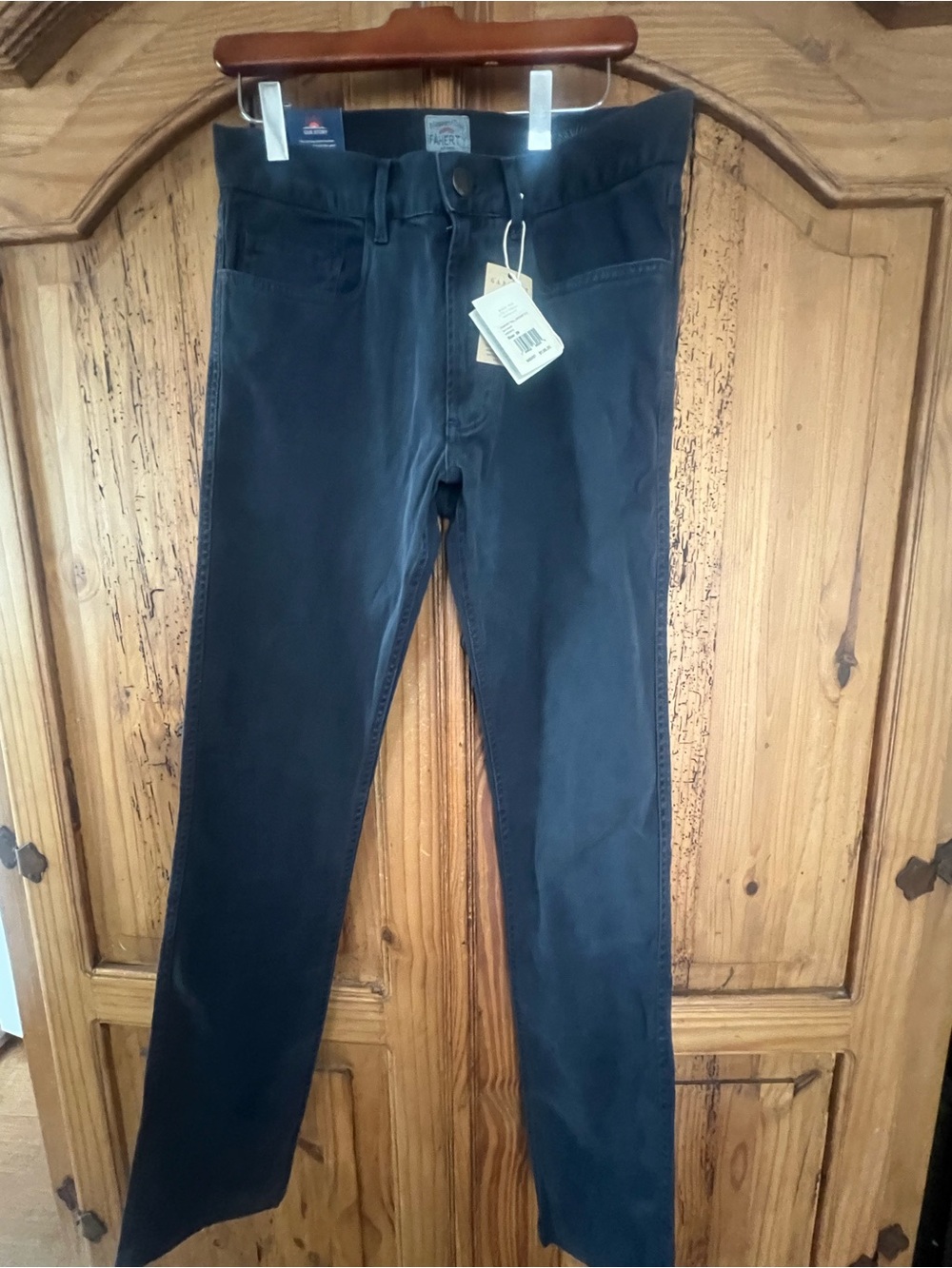 Faherty Men's Dark Navy Straight Jeans